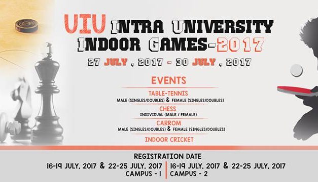 UIU Intra University Indoor Games- 2017